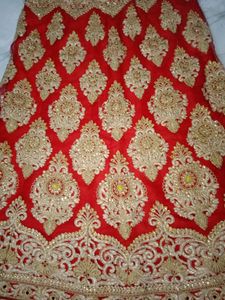 pretty red  bridal lehnga.