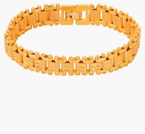 Golden Broad Chain Bracelet