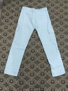 white Cargo jeans Pants