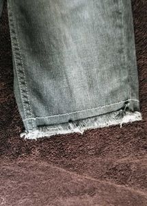 Grey Denim Shorts