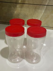 Set of six  Plastic Containers