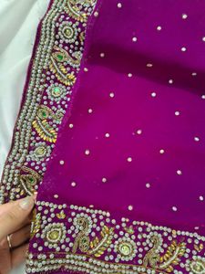 embellished heavy saree