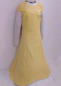 Elegant light Yellow  Gown
