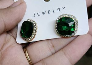 Emerald Stud Earrings