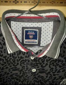 DUKE Stardust Printed Polo T-Shirt | Size S