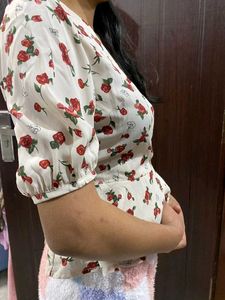 Floral Peplum Blouse