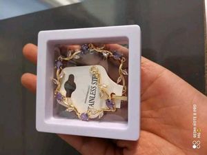 Elegant Floral Stone Bracelet