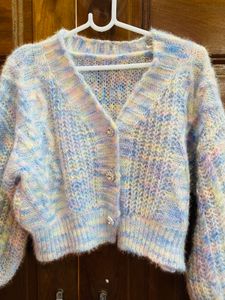 Pastel Cropped Cardigan