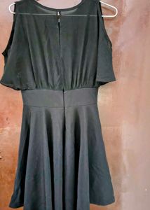 Chic Black Cold Shoulder Dress for 13 to 15 yr old