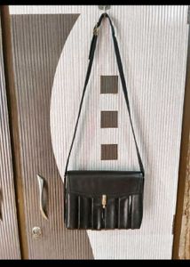 Chic Black Leather Crossbody Bag