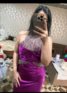 Elegant Purple Evening Gown🎀🦋🌻