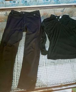 Men's Black Casual Set