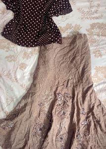 Boho Embroidered Maxi Skirt
