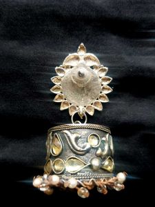 Silver Jhumka Earrings