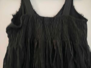 Black Ruffle Night Dress