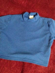 Blue Short Sleeve Top