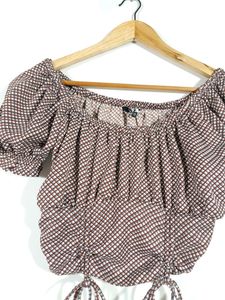 Mauve Printed Western Top (Women's)