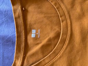 Comfortable Orange Long Sleeve Top