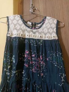 Price🔽Grey Multicolour Flare Frock