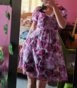 Flowy Floral Mini Dress