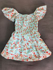 Light Blue &amp; pink Floral top