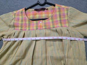 Checkered Tunic Top
