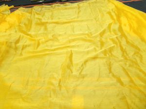 Yellow Plain Saree And Blouse