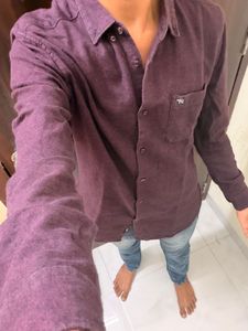the Bear house Men's Purple Flannel Shirt
