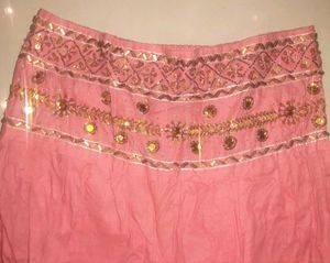 💟 BLUSH BREEZE TIERED SKIRT - Orange-Pink