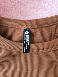 Brown Cropped Top