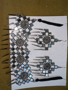 Bohemian Mirror & Spike Choker Necklace