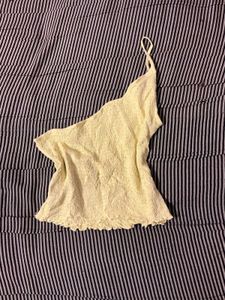 Chic One-Shoulder Yellow Top