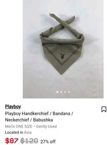 Vintage Playboy Bandana/Handkerchief/Neckerchief
