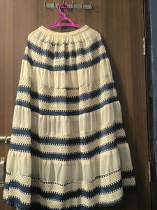 Boho Tiered Striped Maxi Skirt