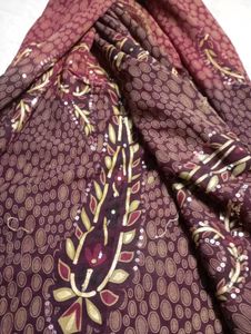 Stone Work Chiffon Saree