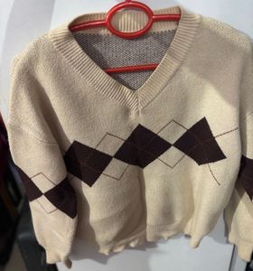 Argyle Knit Sweater