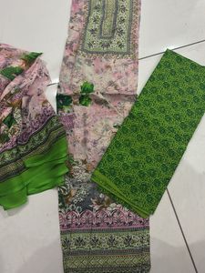 cotton suit  three piece