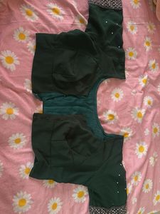 Designer Green Embellished Blouse