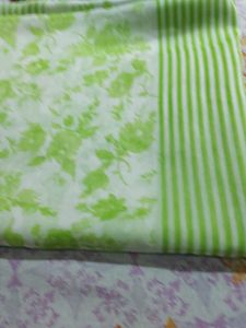 Dupatta 3 , Parrot Green &amp; Multi  Color Combo