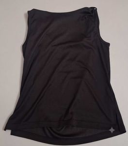 Sleek Charcoal black Cowl Neck Tank Top