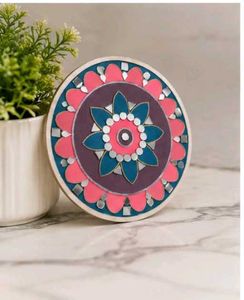 Handmade Mandala Mirror Art Coaster / Wall Decor -