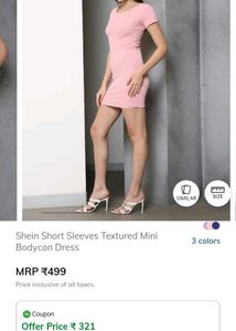 Pink Bodycon Mini Dress