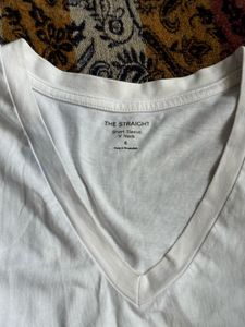 Classic White V-Neck T-Shirt