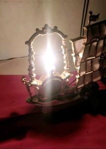 Vintage Ship Lamp Showpiece