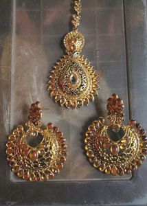 Elegant Gold-Tone Statement Earrings