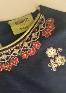 Girls' Ethinc Festive Top and Skirt Set