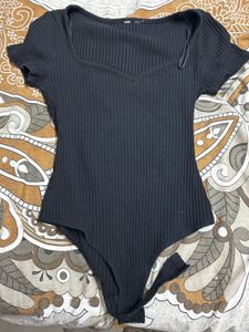 Black Sleeve Bodysuit