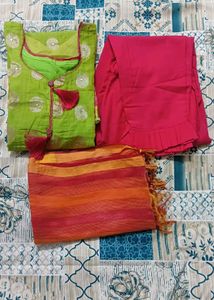 Vibrant Kurta Set with Designer Pant & Dupatta