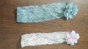 Lace Flower Headbands - Set of 2