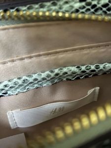 H&amp;M Snake Print Top-Handle Handbag